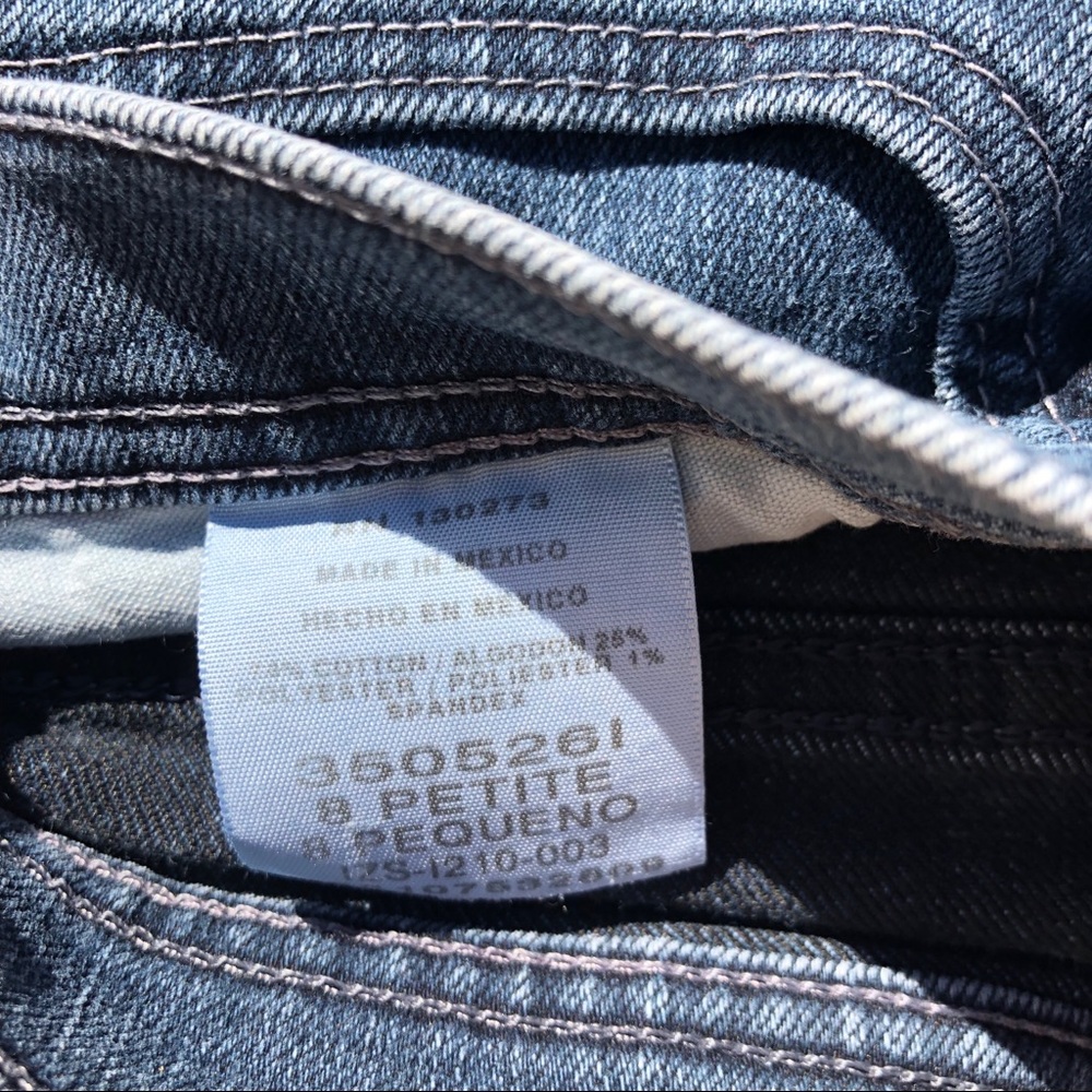 Classic Fit Lee Straight Leg Dark Blue Jeans Sz 8P - Picture 3 of 8